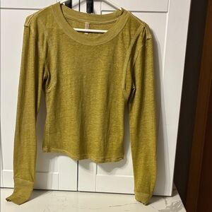 FP Movement by Free People Long Sleeve Tee - Olive Green